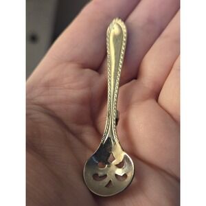 Spoon Brooch Silvertone Unsigned Vintage Chef Cooking